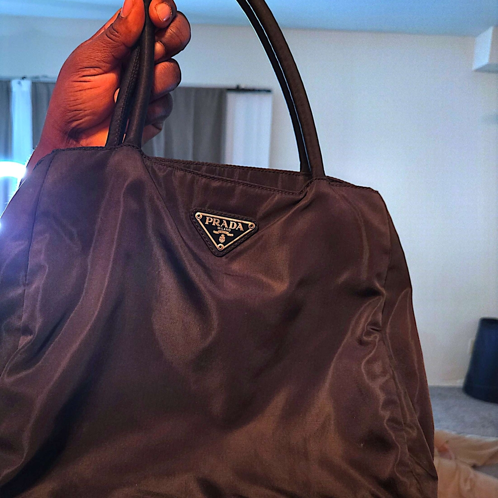 Prada Black Nylon Tote Bag